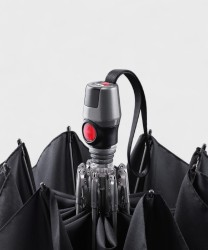 Knirps T200 duomatic umbrella, anti-tip, red