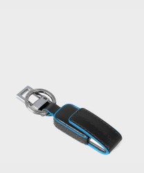 Piquadro Blue Square portachiavi con pendrive usb 256 Gb, nero