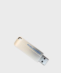 Piquadro Blue Square portachiavi con pendrive usb 256 Gb, nero