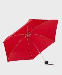 Piquadro ombrello mini manuale con custodia rigida, rosso
