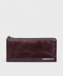Piquadro Blue Square astuccio portachiavi con anello, mogano