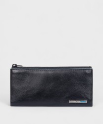 Piquadro Blue Square astuccio portachiavi con anello, nero