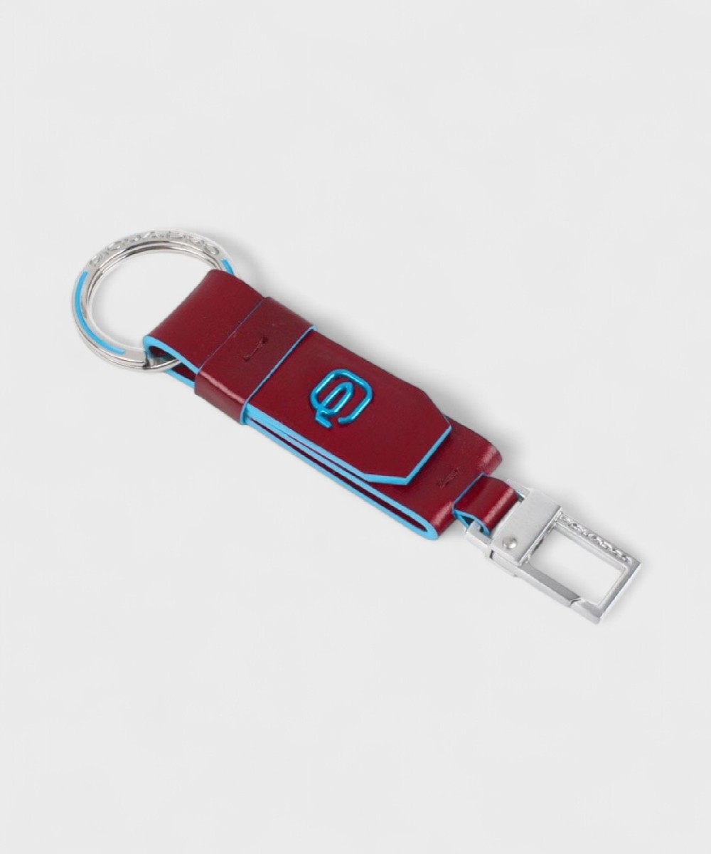 Piquadro Blue Square portachiavi in pelle con...