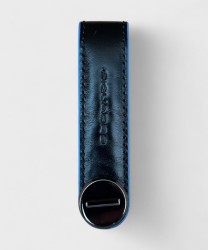 Piquadro Blue Square key ring, blue