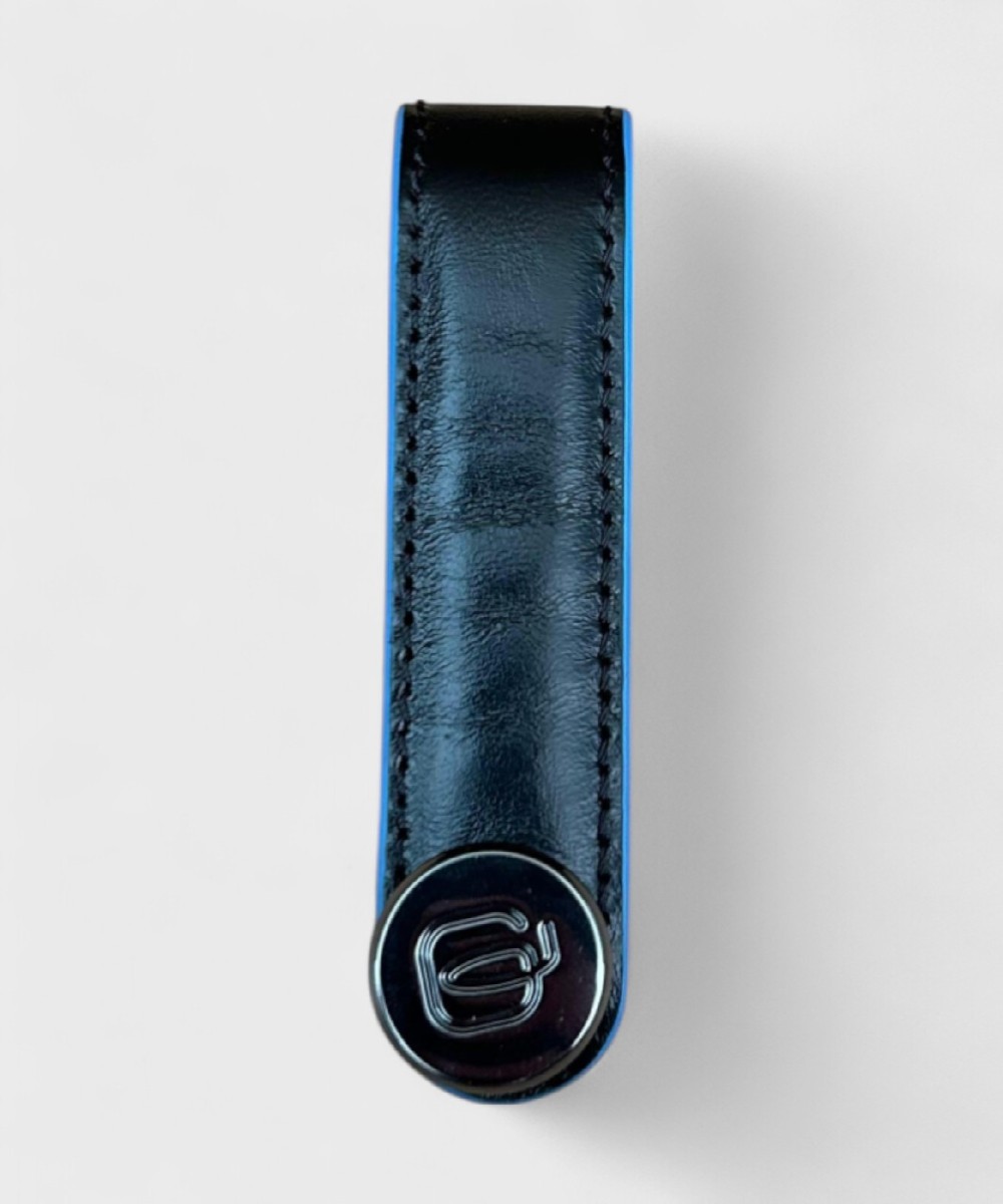 Piquadro Blue Square key ring, black