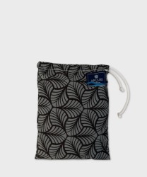 Arcuri men's swim trunks with leaves, black