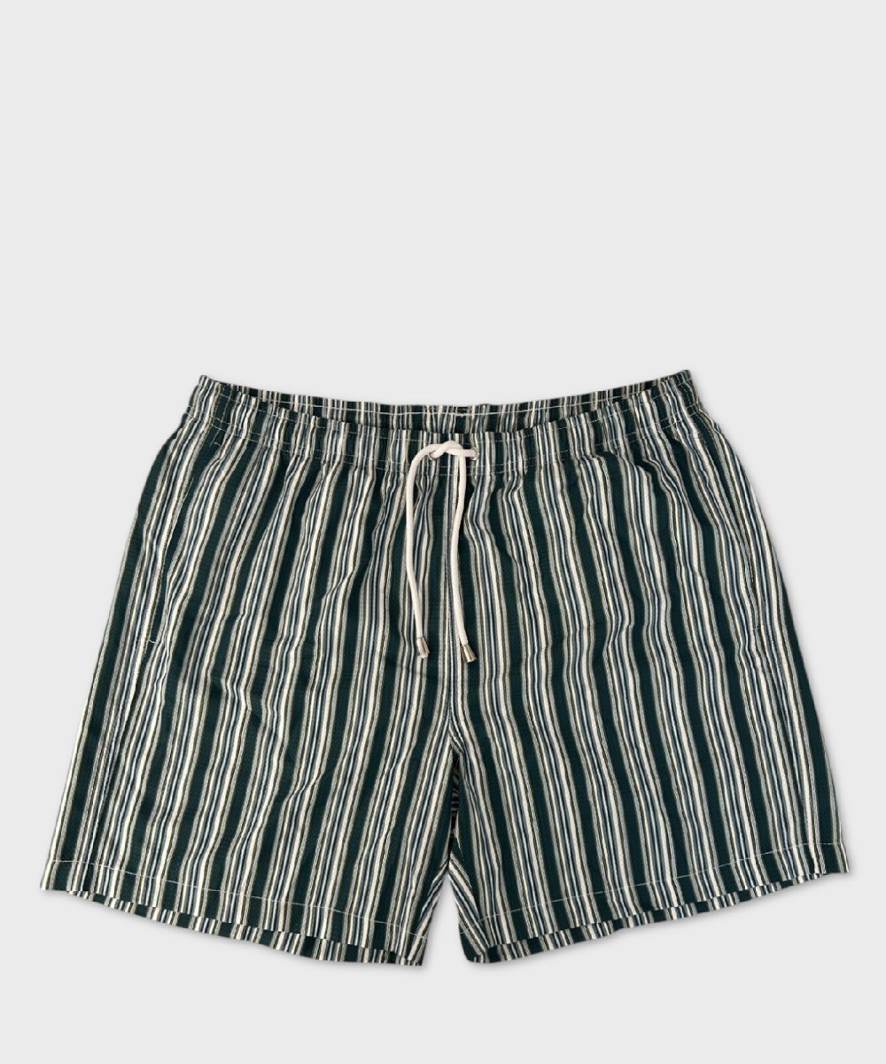 Arcuri men's swimwear boxer jacquard striped, teal