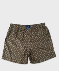 Arcuri costume mare uomo boxer fenicotteri, verde
