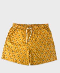 Arcuri costume mare uomo boxer fenicotteri, giallo