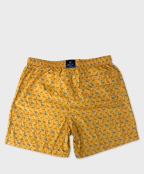 Arcuri costume mare uomo boxer fenicotteri, giallo