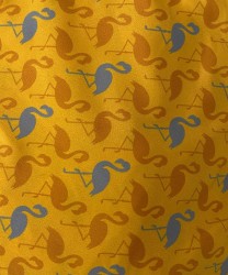 Arcuri men's flamingo boxer swimwear, yellow