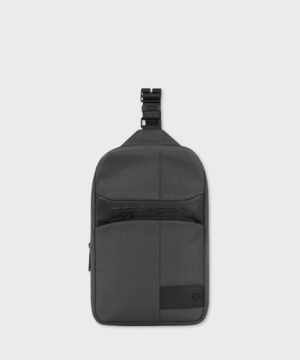 Piquadro Wollem monospalla, grigio