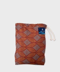 Arcuri men's swimwear boxer shorts with diamond jacquard pattern, brown
