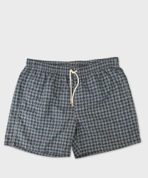 Arcuri costume mare uomo boxer jacquard fiori, blu