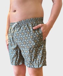 Arcuri men's flamingo boxer swimwear, green