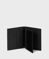 Piquadro Black Square compact wallet 9 cc, black