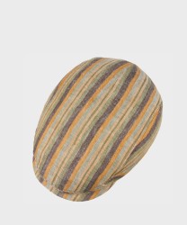 Stetson Driver Sacota coppola in lino Stripe, olive beige