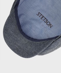 Stetson Ellington coppola in lino e fresco lana, blu grigio