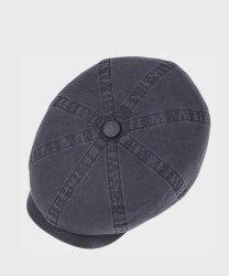 Stetson Hatteras Delave organic cotton flat cap, navy