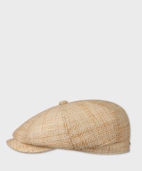 Stetson Hatteras New Toyo flat cap, natural