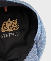 Stetson Hatteras coppola in fresco lana, lino e seta, light blue