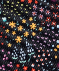 Cabaia Castelldefels front pocket large, black flowers