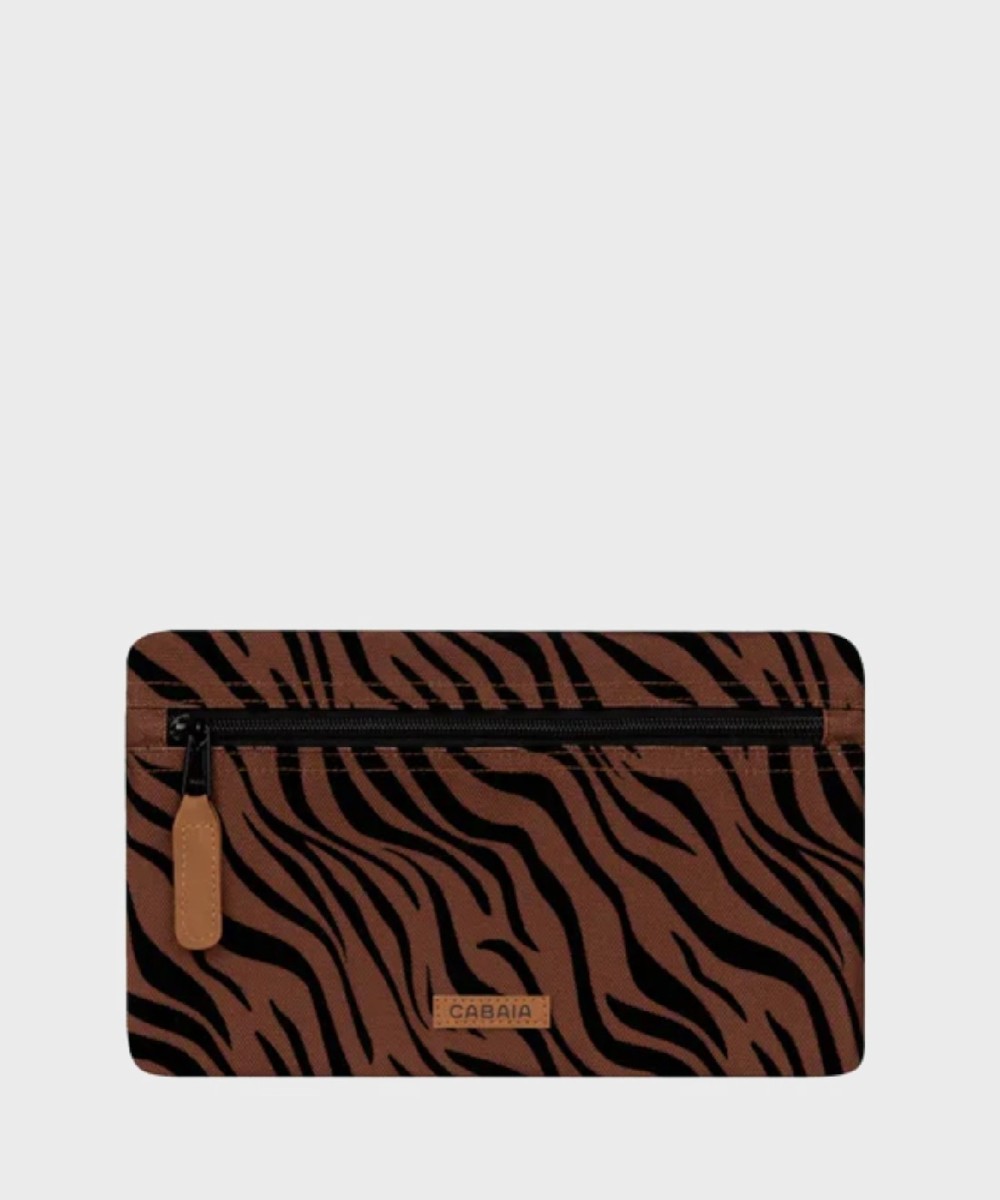 Cabaia Kings front pocket large, zebrata marrone