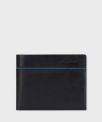 Piquadro Blue Square Revamp portafogli compatto 4 cc in pelle