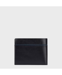 Piquadro Blue Square Revamp portafogli compatto 4 cc in pelle