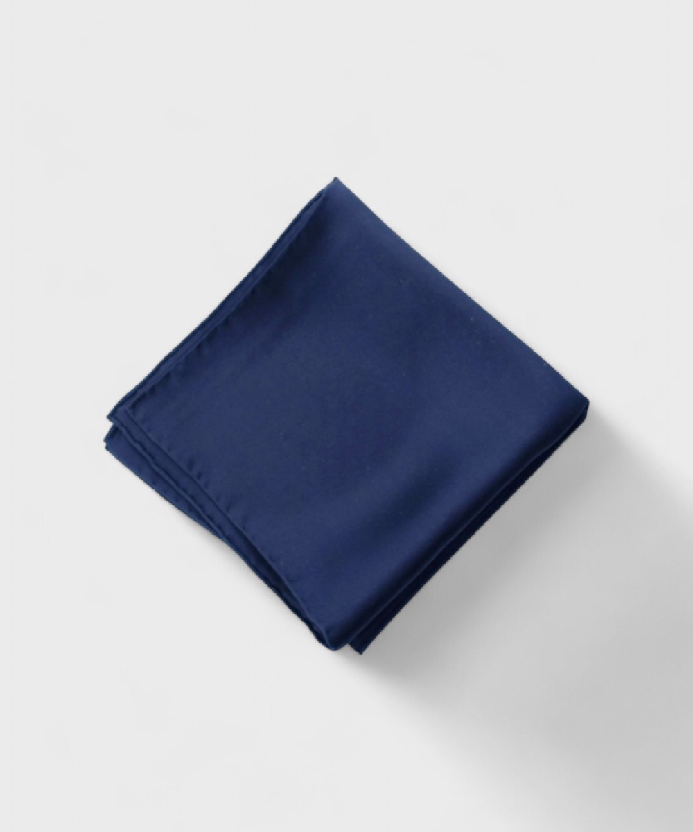 Galise silk pocket square, blue