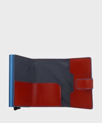 Piquadro Blue Square BL compact wallet 6+2cc e banconote in