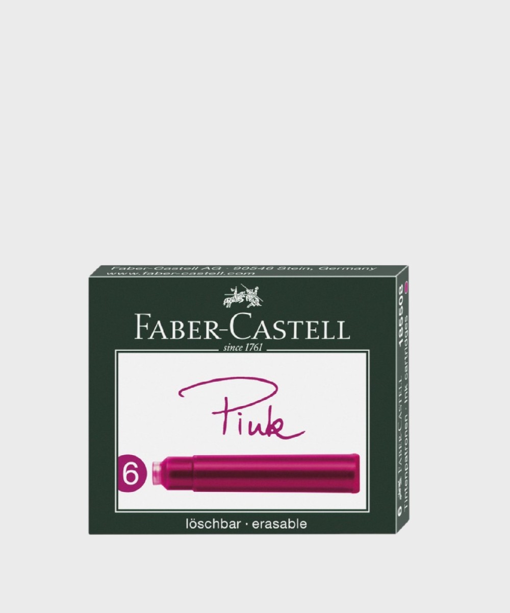 Faber Castell Archive Pink Fountain Pen Ink Cartridges