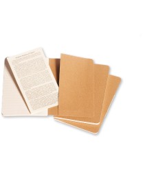 Moleskine Cahier notebook set 3 pocket, hard cover