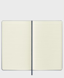 Moleskine Classic notebook, large, blue hard cover, page
