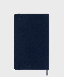 Moleskine taccuino Classic, large, copertina rigida blu, pagina