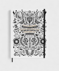 Moleskine For Lorenzo Petrantoni taccuino XL a righe, nero