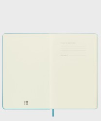 Moleskine Classic notebook, large, soft cover, blue
