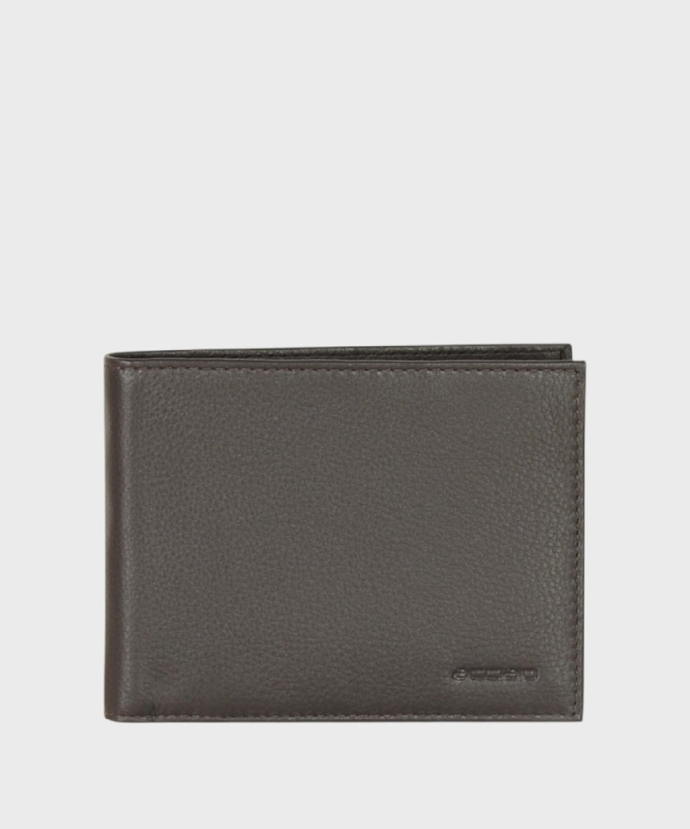 Steel wallet 8 cc RFID, mocha brown