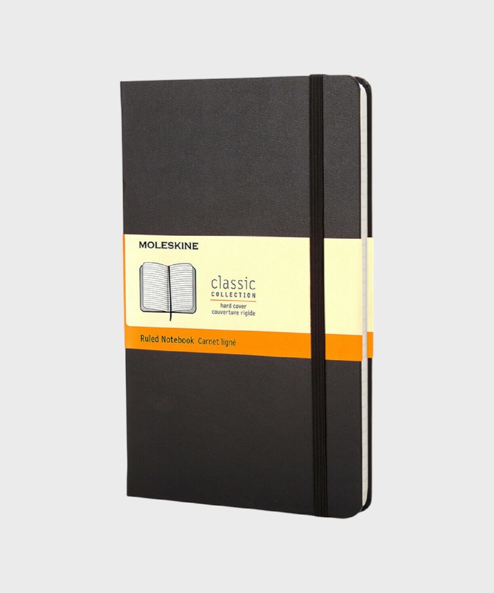 Moleskine Classic notebook, large, black hard...