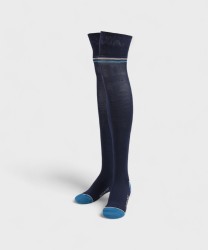 Archive Cats in Parisian Polka Dot Lisle, Midnight Blue