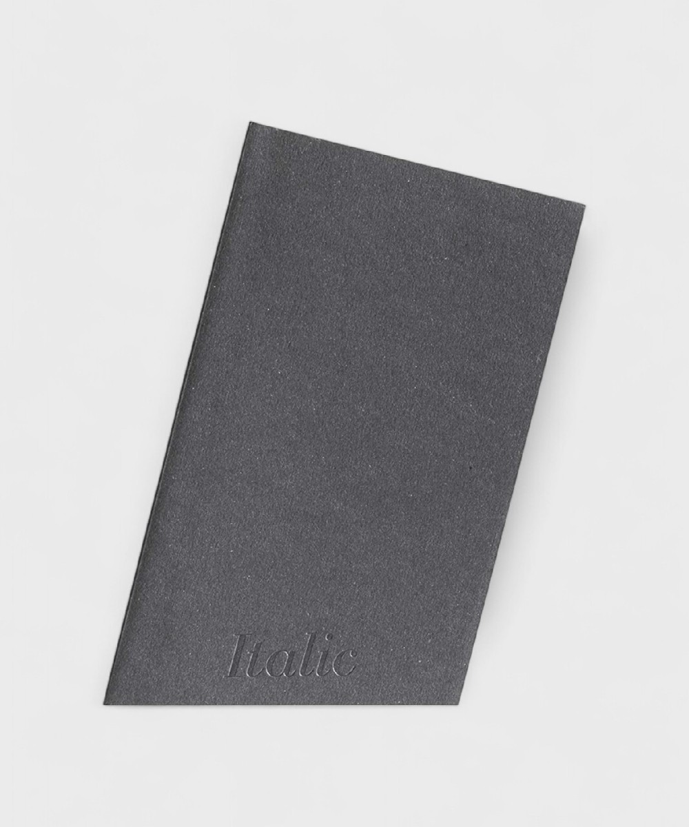 Pigna Notebook Italian Types Italic white page,...