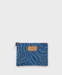 Archivio Wouf Pouch bag bustina, denim sierra