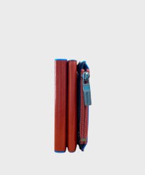 Piquadro Blue Square BL compact wallet for banknotes and coins, 6
