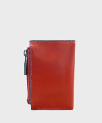 Piquadro Blue Square BL compact wallet banconote e monete 6 cc