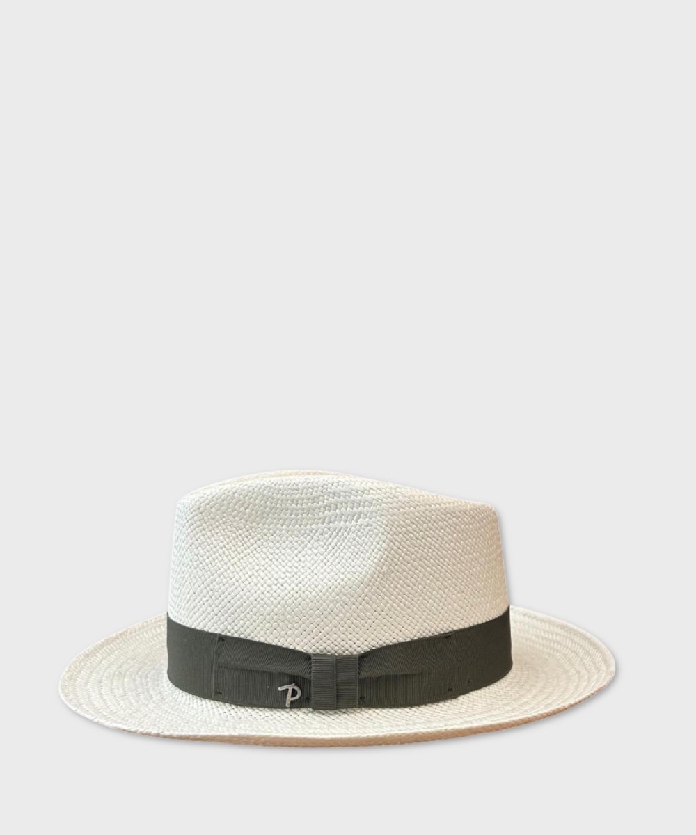 Panizza Panama hat with small brim in white...