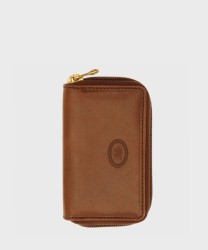 The Bridge Story Key Case with Zip, 6 Hooks, Brown