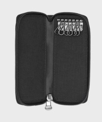 The Bridge Story Key Case with Zip, 6 Hooks, Black