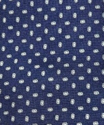 Petronius 1926 three-fold tie in unlined silk, blue