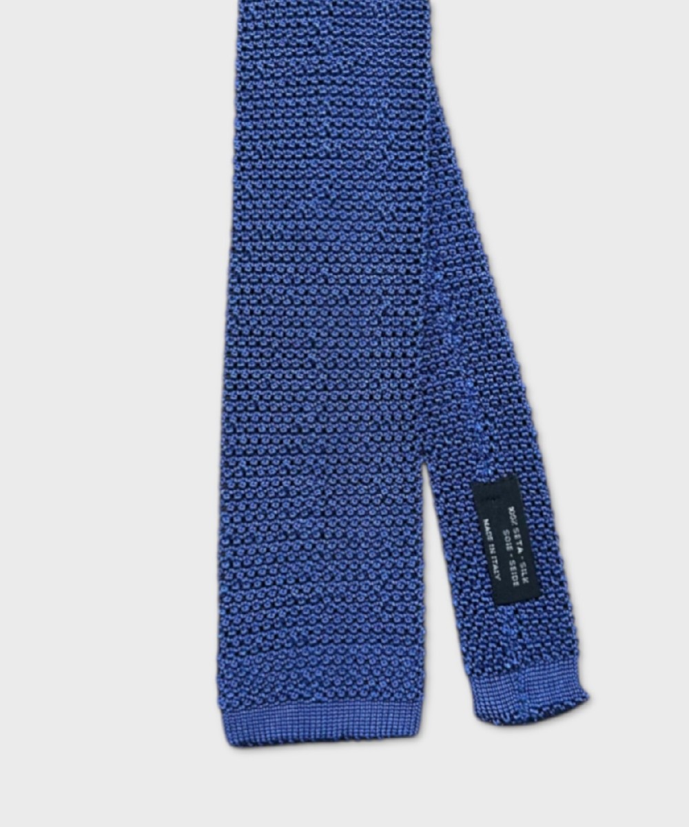 Petronius 1926 wide knit cotton tie, hand sewn,...