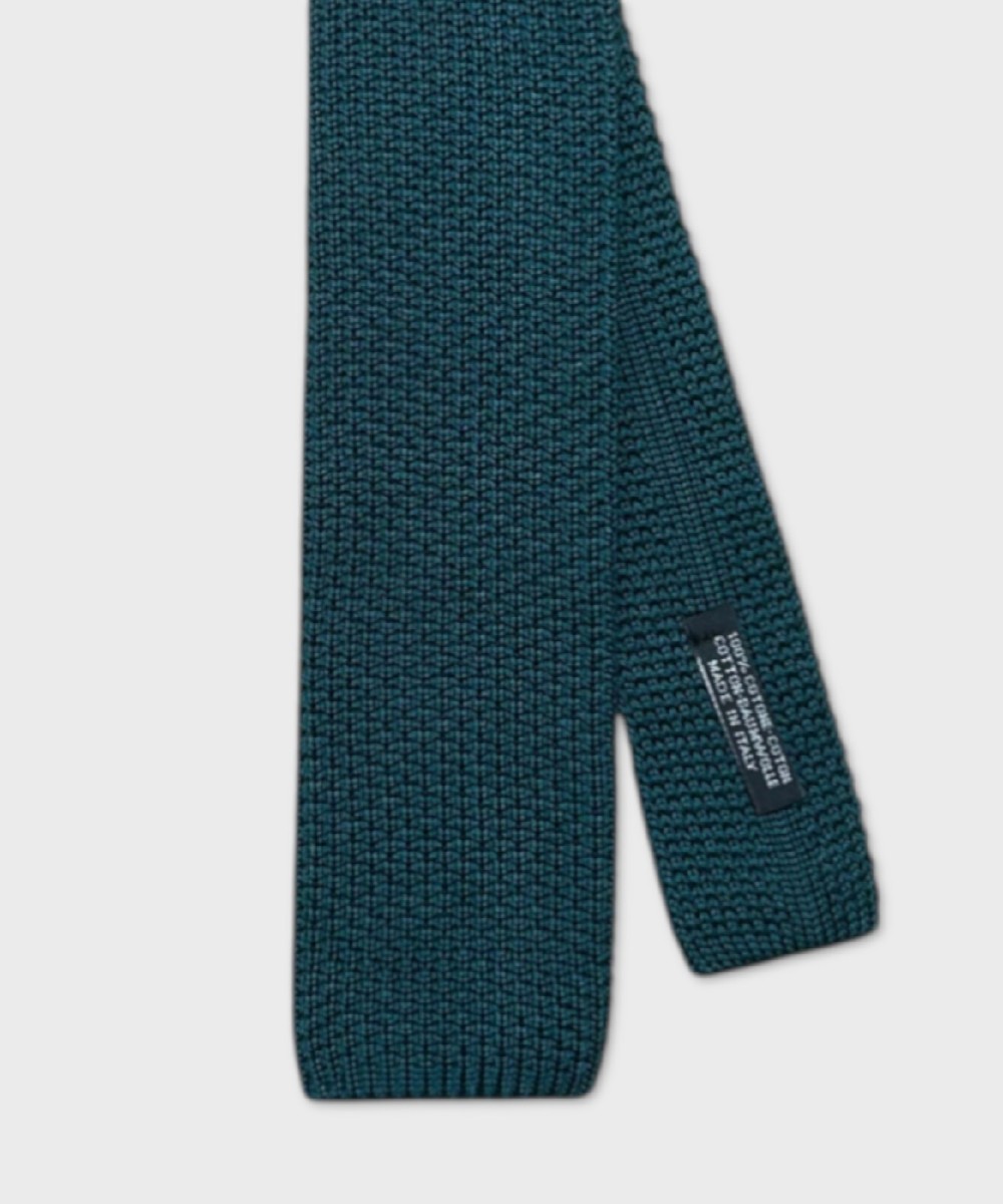 Petronius 1926 hand-sewn cotton wide knit tie,...